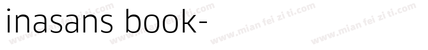 inasans book字体转换